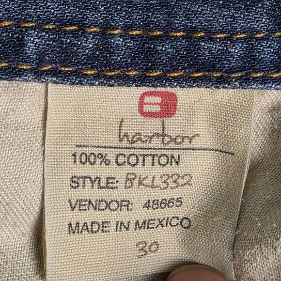 BKE Harbor Relaxed Crop Jeans women’s 30 Blue Denim - Picture 8 of 9